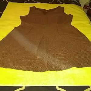 A brown tank top dress